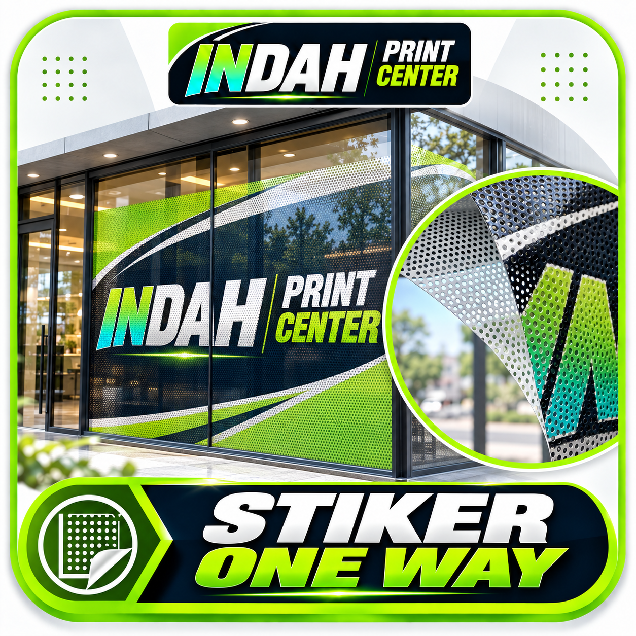 Stiker One Way